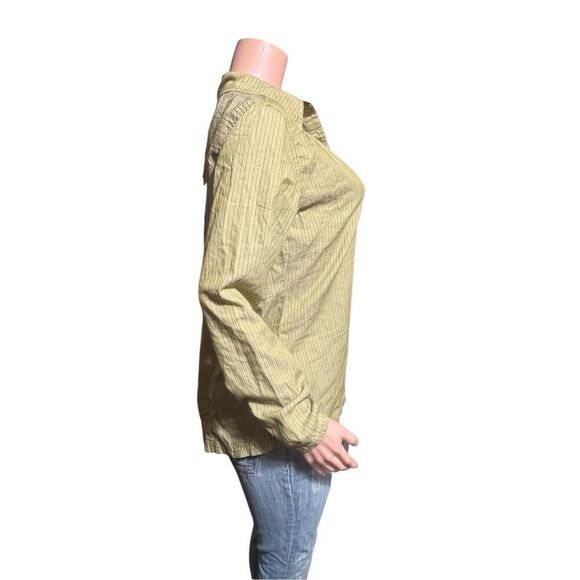 Pulp front yoke half button peridot henley top M - Picture 5 of 6